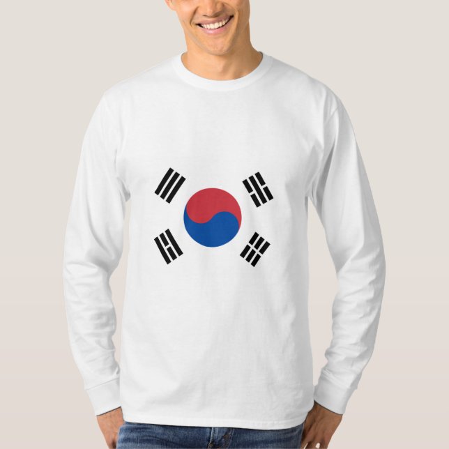 Sydkoreas flagga (ROK) T Shirt (Framsida)