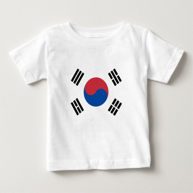 Sydkoreas flagga (ROK) T Shirt (Framsida)