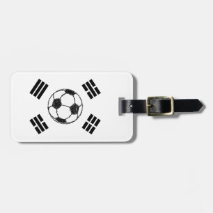 Sydkoreas Flagga   Soccer Sketch Bagagebricka