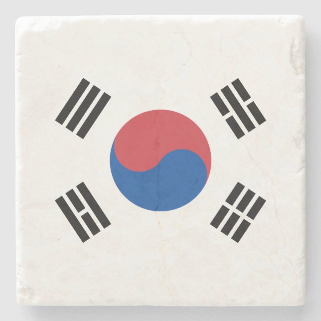 Sydkoreas flagga stenunderlägg (Framsidan)