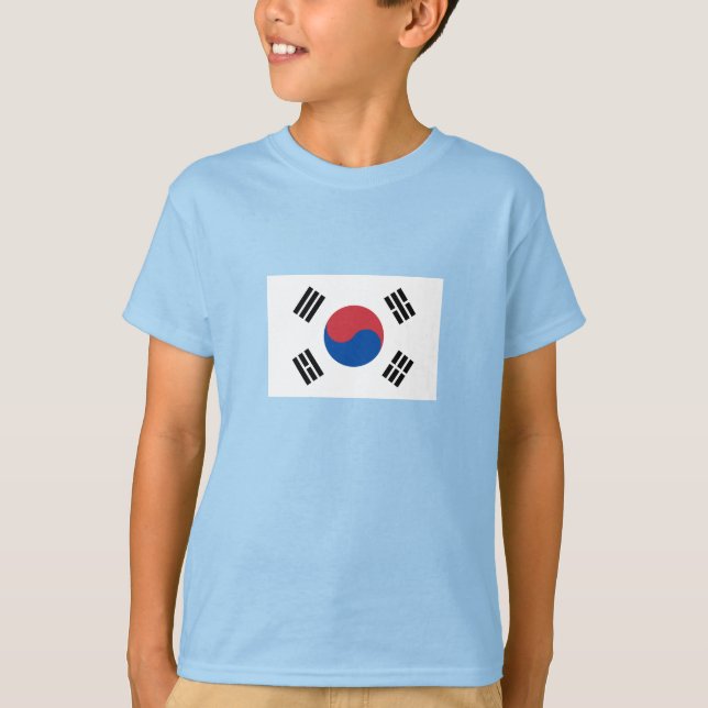 Sydkoreas flagga t shirt (Framsida)