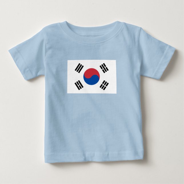 Sydkoreas flagga t shirt (Framsida)
