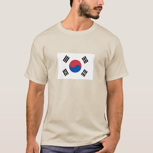 Sydkoreas flagga t shirt (Framsida)