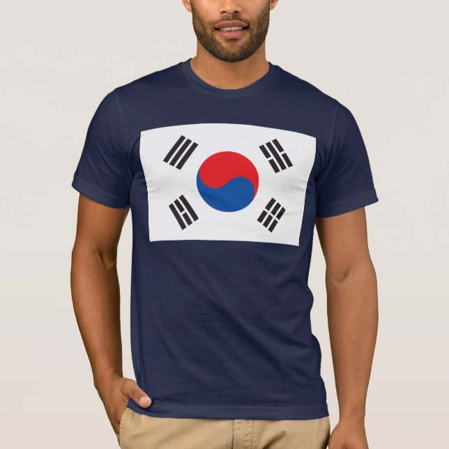 Sydkoreas Flagga T-shirt (Framsida)