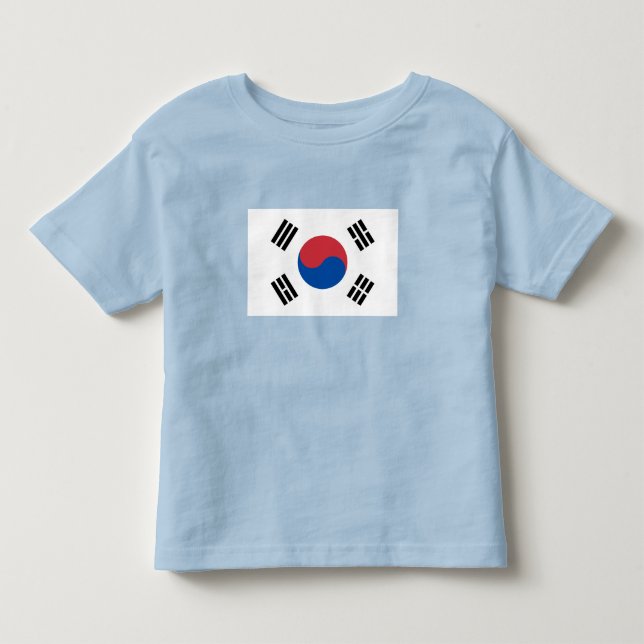 Sydkoreas flagga t shirt (Framsida)
