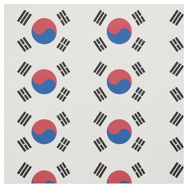 Sydkoreas flagga tyg (Provkarta)