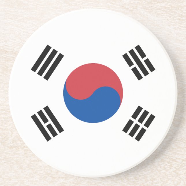 Sydkoreas flagga underlägg (Framsidan)