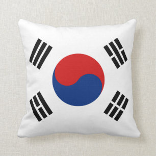 Sydkoreas Flagga x Flagga Pillow Kudde