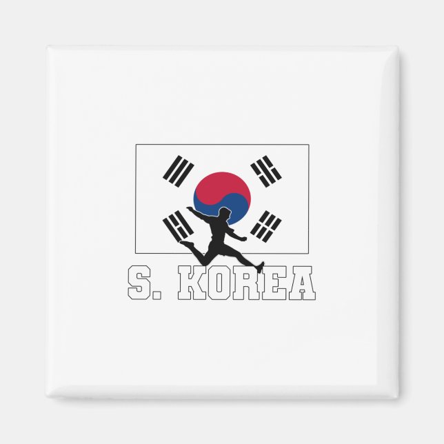 Sydkoreas fotbollslag magnet (Framsidan)