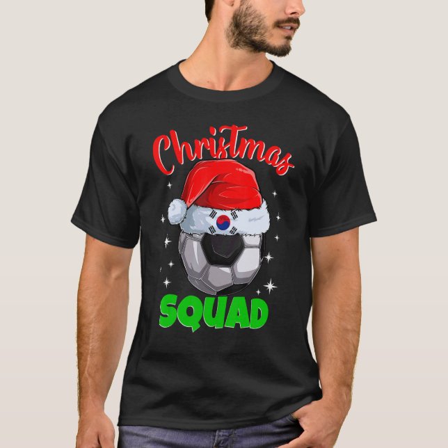 Sydkoreas fotbollsturnering 2022 på jultorg Sydkor T Shirt (Framsida)
