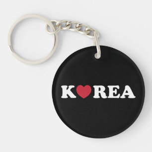 Sydkoreas Hjärtnyckelring Kärlek