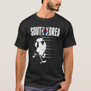 Sydkoreas Ice Hockey Fläkt Korea Hockey Team S T Shirt