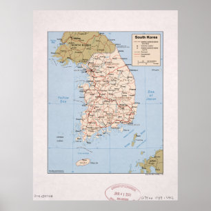 Sydkoreas karta (1989) poster