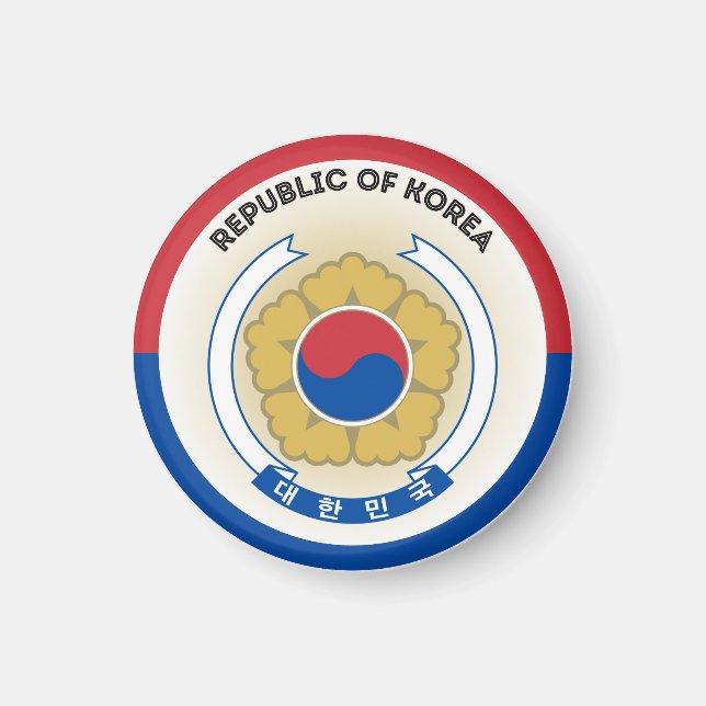 Sydkoreas kulturarvsemblem magnet (Framsidan)