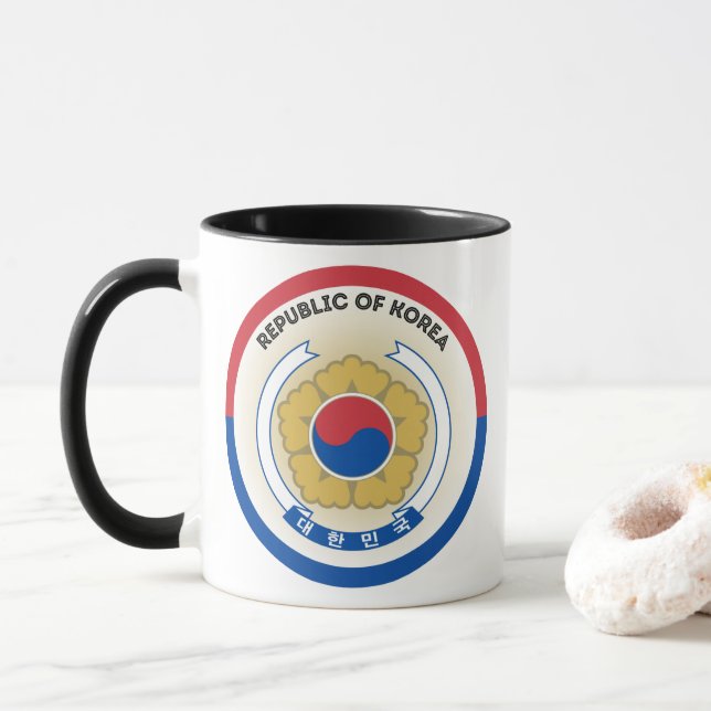 Sydkoreas kulturarvsemblem mugg (Med munk)