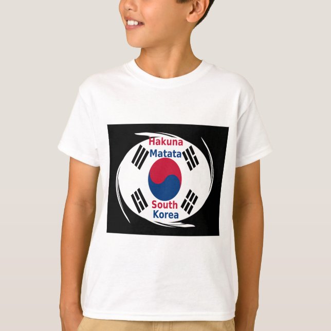 Sydkoreas nationalflagg: koreansk Taegeukgi-stolth T-shirt (Framsida)