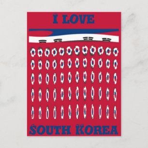 Sydkoreas nationalflagg: koreansk Taegeukgi-stolth Vykort