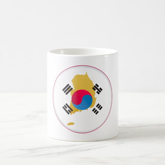 Sydkoreas nationella färger kaffemugg (Skapare uppladdad)