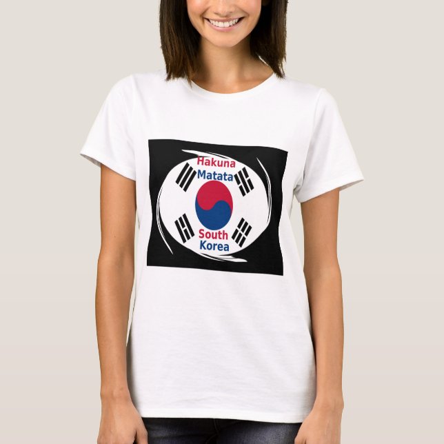 Sydkoreas nationella flagga: koreansk Taegeukgi-st Tröja (Framsida)