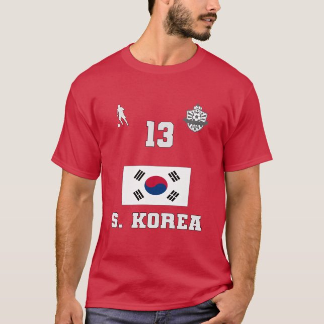Sydkoreas nationella fotbollslag T-Shirt (Framsida)