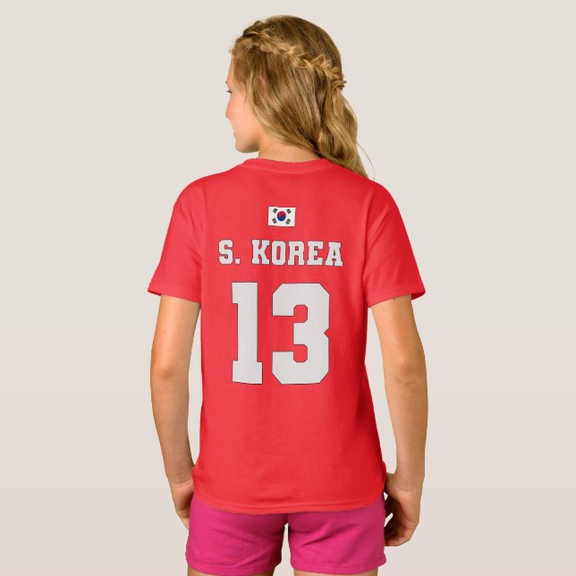 Sydkoreas nationella fotbollslag T-Shirt (Hel baksida)