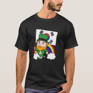 Sydkoreas proud Koreanska Flagga St. Patricks Day T Shirt