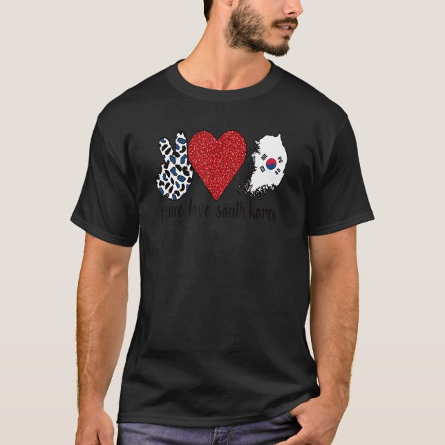 Sydkoreas proud Sydkoreanska Flagga Sydkorea Sydko T Shirt (Framsida)