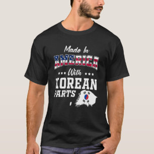 Sydkoreas sydkoreanska delar Sydkoreas USA flagga- T Shirt