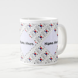 Sydkoreas sydkoreanska Flagga Personlig Jumbo Mugg