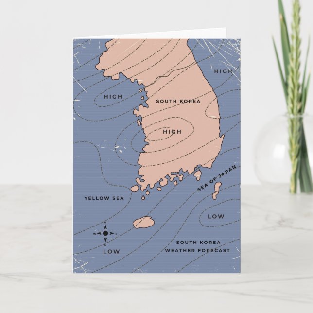 Sydkoreas väderprognos inbjudan (Framsida)