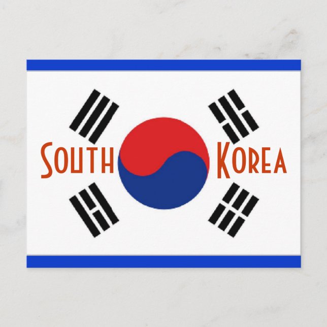 Sydkoreas vykort (Framsida)