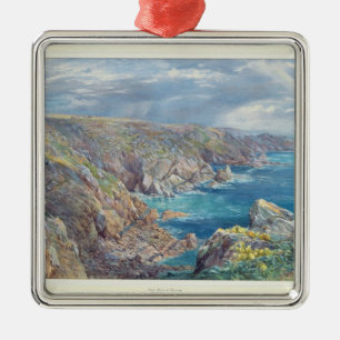 Sydkust av Guernsey från Cribieren, 1862 (w Julgransprydnad Metall