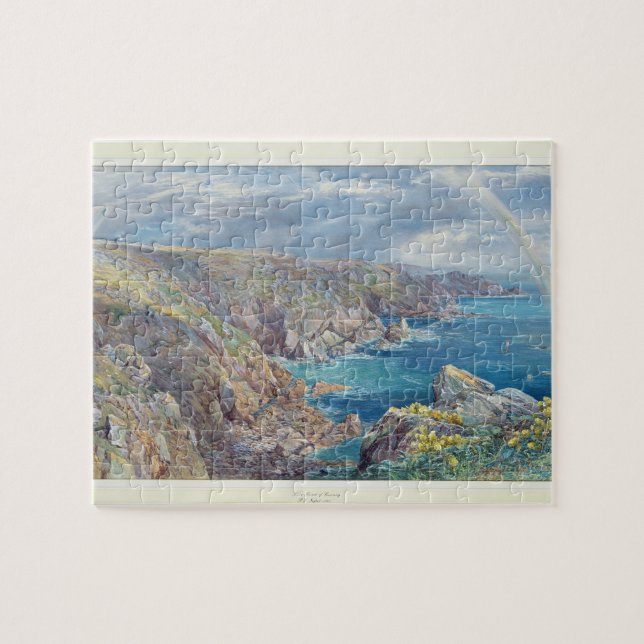 Sydkust av Guernsey från Cribieren, 1862 (w Pussel (Horisontell)