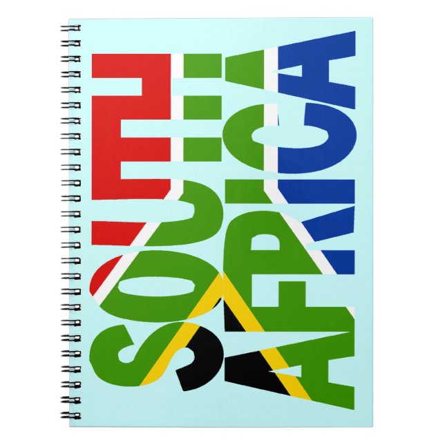 Sydlig Afrika + flagga Anteckningsbok (Framsidan)