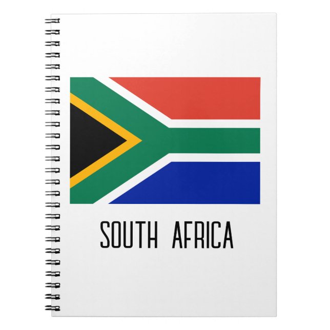 Sydlig Afrika Flagga Anteckningsbok (Framsidan)