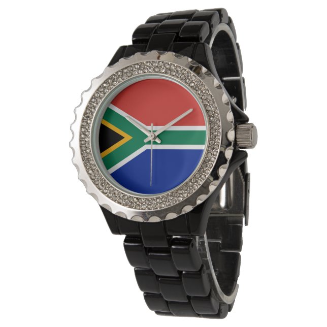Sydlig Afrika flagga Armbandsur (Vinklad)