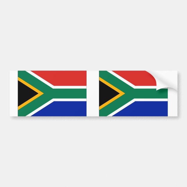 Sydlig Afrika Flagga Bildekal (Framsidan)