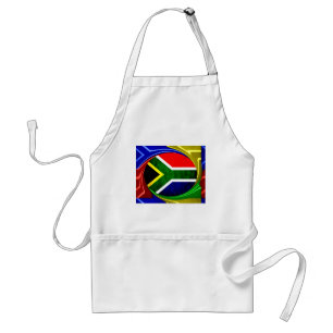 Sydlig Afrika Flagga: Dynamic Swirl Motif Förkläde