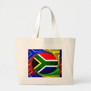 Sydlig Afrika Flagga: Dynamic Swirl Motif Jumbo Tygkasse