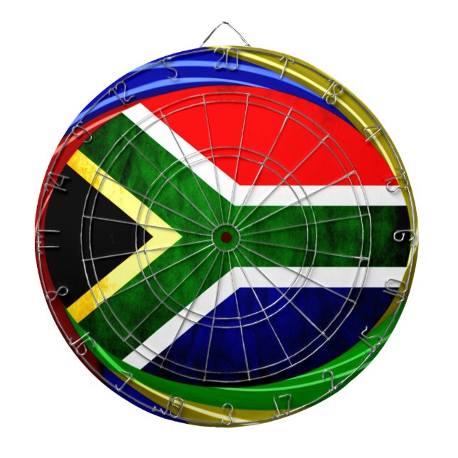 Sydlig Afrika Flagga: Dynamic Swirl Motif Piltavla (Framsidan)