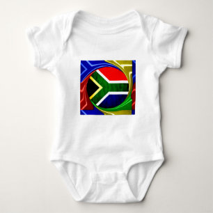 Sydlig Afrika Flagga: Dynamic Swirl Motif Tee