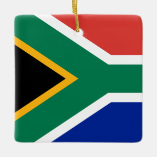 Sydlig Afrika Flagga Julgransprydnad Keramik