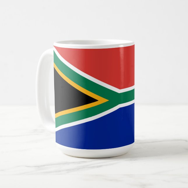 Sydlig Afrika flagga Kaffemugg (Framsida vänster)