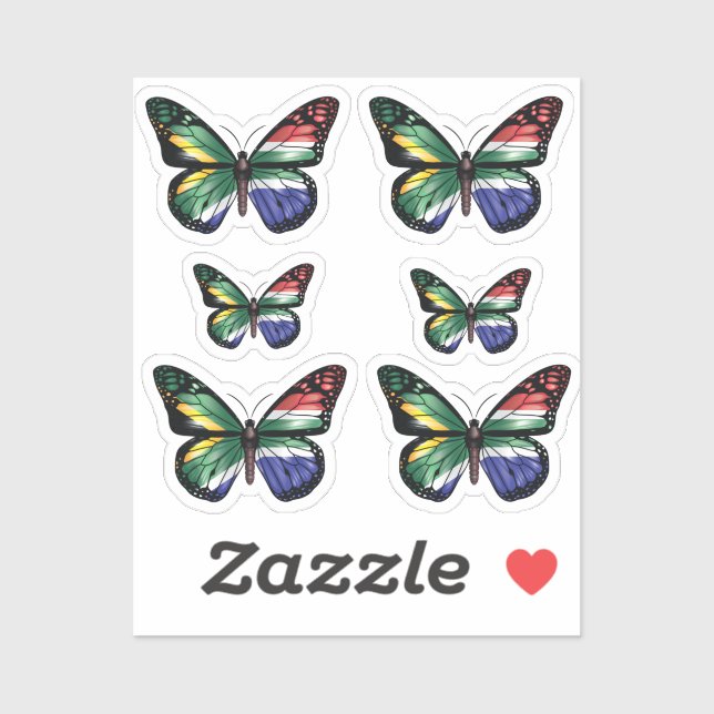 Sydlig Afrika-flagga Klistermärken (Ark)