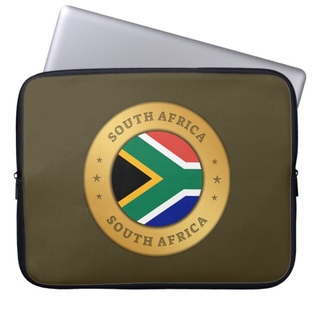 Sydlig Afrika Flagga Laptop Fodral (Framsidan)
