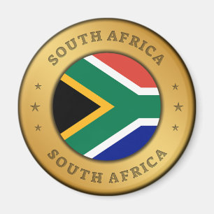 Sydlig Afrika Flagga Magnet