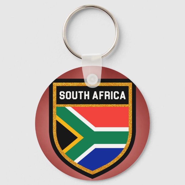 Sydlig Afrika Flagga Nyckelring (Framsida)
