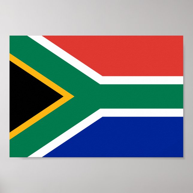 Sydlig Afrika Flagga Poster (Framsidan)