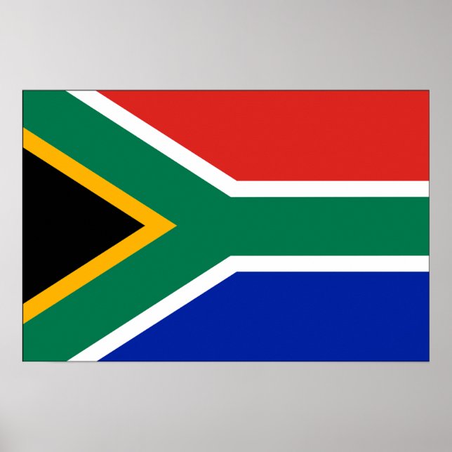 Sydlig Afrika Flagga Poster (Framsidan)