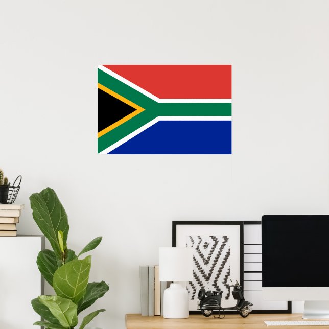 Sydlig Afrika flagga Poster (Hemmakontoret)